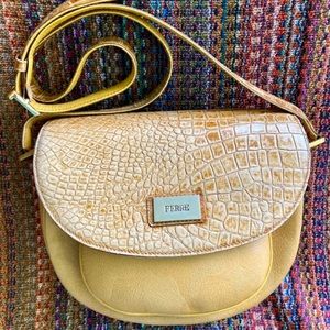 Vintage Giofranco Ferre Crossbody Leather Purse 💛